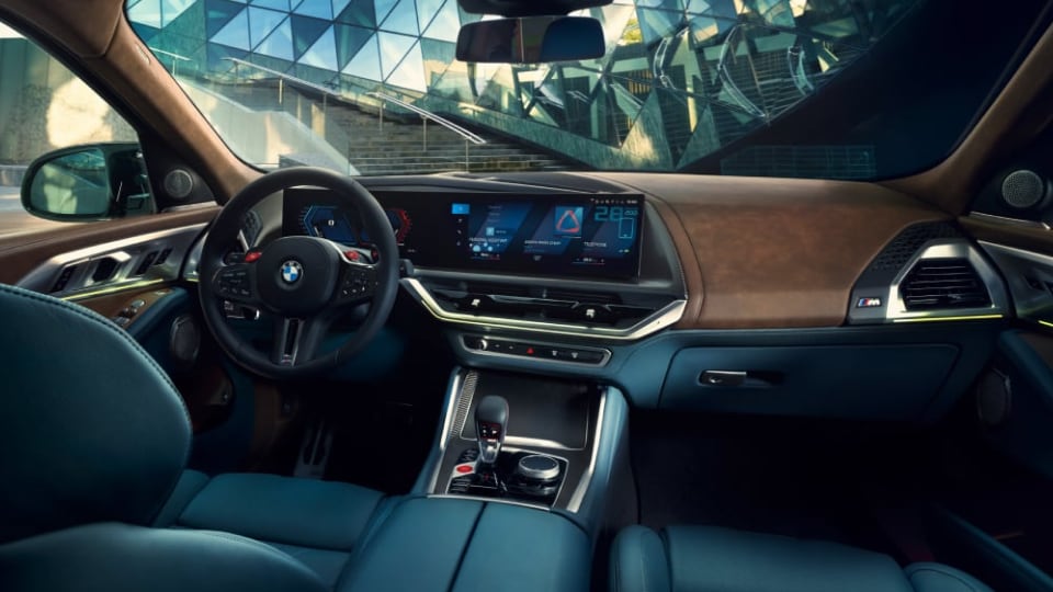 Interior view of BMW vehicle