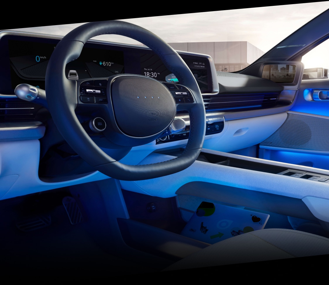 Interior view of the Ioniq 6